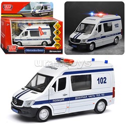Машина свет-звук Mercedes-benz sprinter полиция, 14 см
