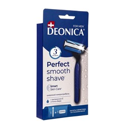 Бритвенный станок со сменной кассетой DEONICA 3 FOR MEN, 3 лезвия