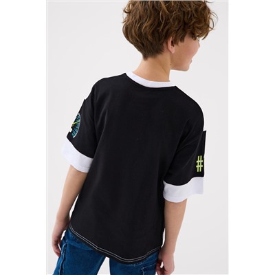 Фуфайка трикотажная для мальчиков (футболка) PLAYTODAY, 1239846