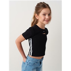 Фуфайка трикотажная для девочек (футболка)