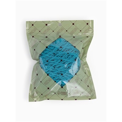 Сумка-авоська плетёная, клетка 1.5 см, бирюзовая