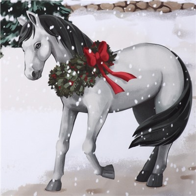 Шторы «Этель» Winter ranch, 145×260 см, комплект 2 шт., 140 г/м²