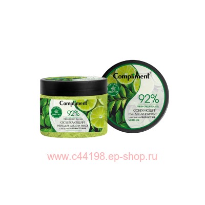 Compliment Освежающий Гель для лица и тела с экстрактом Зеленого чая 400 мл