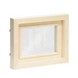 Окно деревянное для бани, 40×50 см, двойное стекло