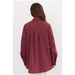 Рубашка длинная  SCT 002_BGND/Бордовый