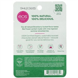 EOS, 100% Natural Shea Lip Balm, Strawberry Sorbet, 2 Pack, 0.39 oz (11 g)