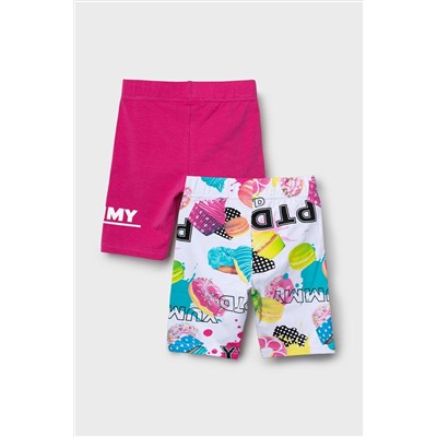 Брюки трикотажные для девочек (легинсы укороченные), 2 пары в комплекте PLAYTODAY, 1240210