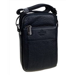 Сумка мужская из натуральной кожи, цвет черный