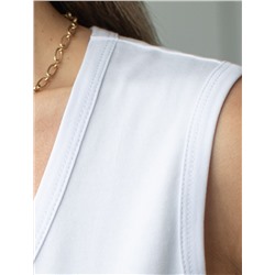 Топ из премиального хлопка с эластаном