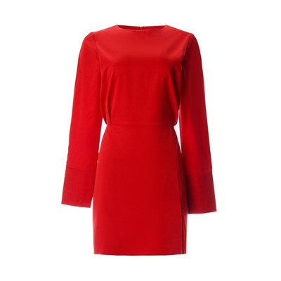 Платье мини женское MINAKU: Silk pleasure, красное, размер 46