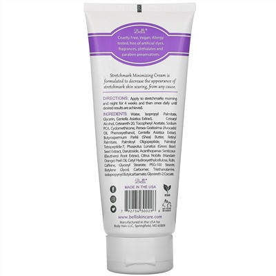 Belli Skincare, Stretchmark Minimizing Cream, 6.5 fl oz (191 ml)