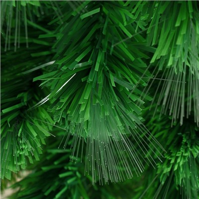 Ёлка светодиодная «Пучок перелив» 120 см, диаметр нижнего яруса 64 см, 125 ПВХ веток, 8 режимов, свечение белое/тёплое белое