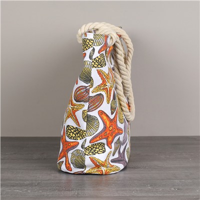 Сумка пляжная на молнии 45х32х14 см Морская звезда / BB11 /уп 1/