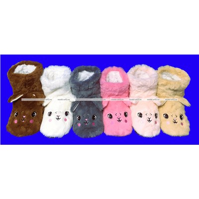 6 ПАР - Носки-САПОЖКИ женские с мехом Мордочки ВЫСОКИЕ № 2