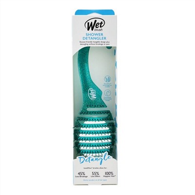 Wet Brush Расчёска массажная для душа / Shower Glitter Detangler Teal BWR801GREEGL 22558