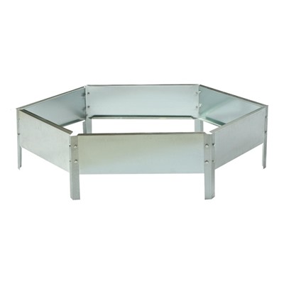 Клумба оцинкованная, d=80 см, высота бортика 15 см, Greengo