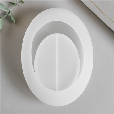 Молд силиконовый «Подсвечник овал» 14.5×6.9 см