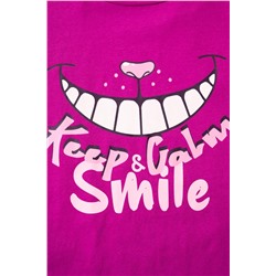 Комплект трикотажный для девочек: фуфайка (футболка), шорты PLAYTODAY, 1239776