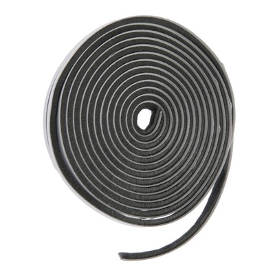 Уплотнитель щеточный самоклеящийся ТУНДРА, 9×5 мм, серый,10 м