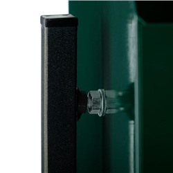 Урна для мусора «Квадрат», уличная, 18 л, 50×31×31 см, бак 0.5 мм, зелёная