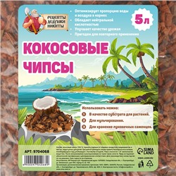 Кокосовые чипсы «Рецепты Дедушки Никиты», 5 л