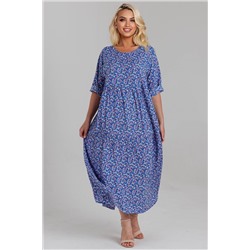 Платье штапель  5872/119/Голубой