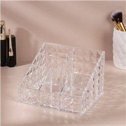 Органайзер для хранения, 7 секций, 14.7×10×12.3 см, прозрачный
