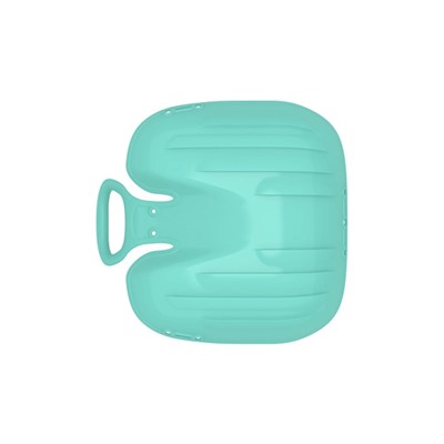 Санки-ледянки с мягкой сидушкой «Вираж», бирюзовые, 39×37 см