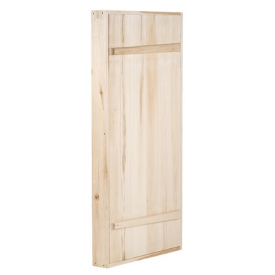 Дверь для бани и сауны, коробка 170×80 см, деревянная, на клиньях, массив, «Добропаровъ»