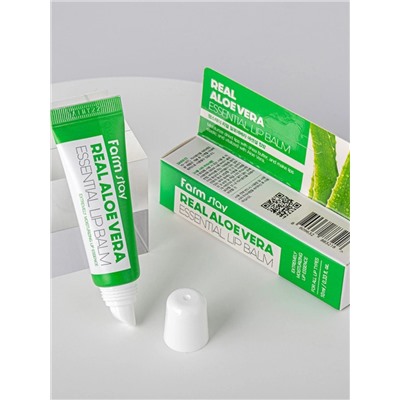 FARMSTAY - БАЛЬЗАМ ДЛЯ ГУБ С ЭКСТРАКТОМ АЛОЭ ALOE VERA ESSENTIAL LIP BALM, 10 ML