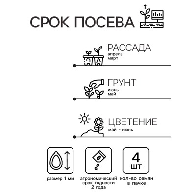 Семена Глоксиния "Мультибеллс вишневая", ц/п,  F1, 4 шт.