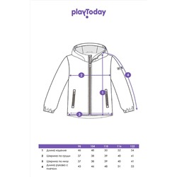 Куртка текстильная с полиуретановым покрытием для мальчиков (ветровка) PLAYTODAY, 1085605