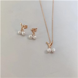 Комплект серьги и кулон