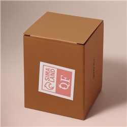 Органайзер для для ватных палочек «SHINE», с крышкой, 8.5×8.5×11.2 см, цвет прозрачный, золотистый