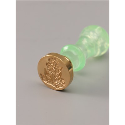 Подарочный набор для сургучной печати «Растение», печать, ручка, сургуч, 12.5×10×3.6 см