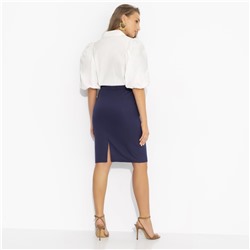 Юбка‑карандаш, Говори телом (синяя)