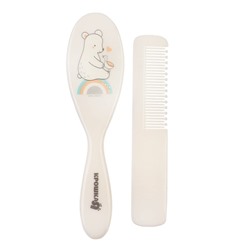 Расчёска детская, щётка для волос в наборе Крошка Я «Мишка» Basic, 2 шт., белый