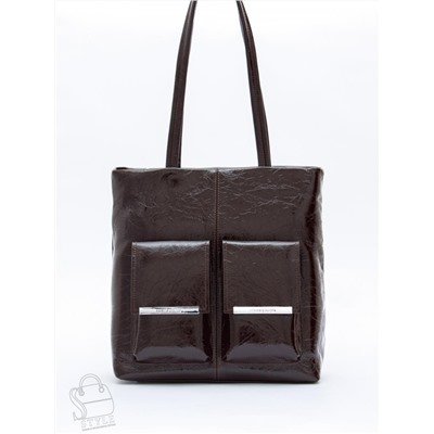 Сумка женская кожаная 0929CY coffee Polina&Eiterou