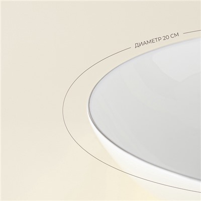 УЦЕНКА Набор тарелок глубоких SL Home «Каскарон» 2 шт., d=20 см, 20.5×20.5×4 см