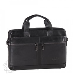 Портфель мужской кожаный 33773Z black Zinimsk