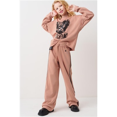 Комплект трикотажный для девочек: толстовка, брюки PLAYTODAY, 1240165