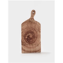 Блюдо для подачи Magistro Wood, 36.5×18×1.2 см, фарфор, коричневое