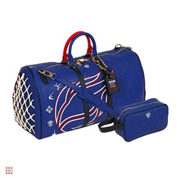 Сумка дорожная 56х30х25см, карман для телефона, замок, ключ, ПУ, металл