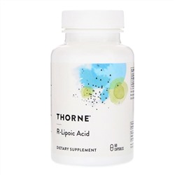 Thorne Research, R-липоевая кислота, 60 капсул