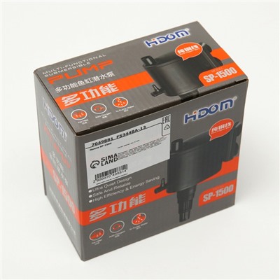 Помпа Hidom SP-1500, 1300 л/ч, 25 Вт, многофункциональная 3 в 1