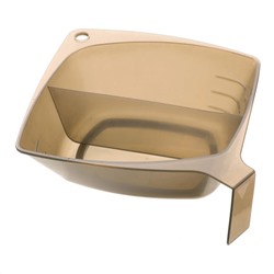 Dewal Чаша для смешивания краски квадратная двойная T-1222, пластик, черный, 300 мл 5165