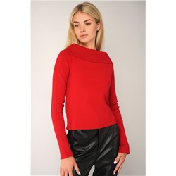 Женский вязаный джемпер с открытыми плечами Happyfox