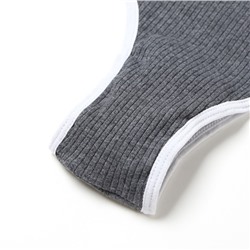 Комплект нижнего белья женский (топ, трусы) Collorista, тёмно-серый, размер 42-44