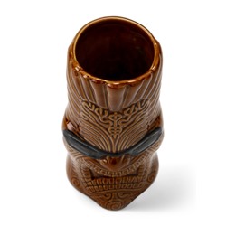 Стакан для коктейлей «Тики», 550 мл, в очках, керамика, коричневый
