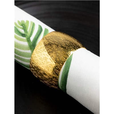 Набор салфеток сервировочных на стол «Этель. С Новым Годом», 2 шт., белые, с декоративными кольцами, 40×40 см